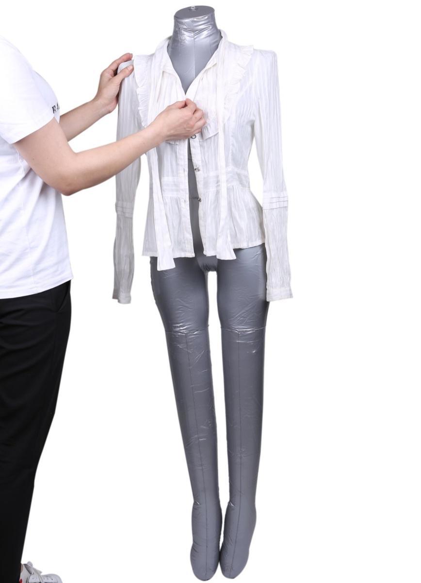 エアー マネキン ビニール ボディー トルソー レッグ 全身 上半身 下半身 足 男性 女性 子供 頭 パンツ ディスプレイ (女性全身腕なし)_7