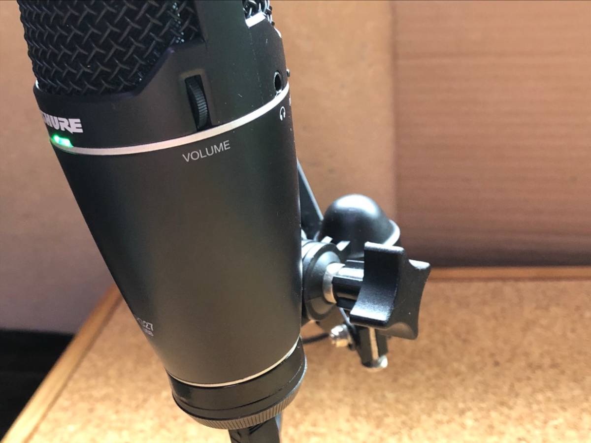オーディオ機器 SHURE PG27 シュアー コンデンサーマイク スタンド