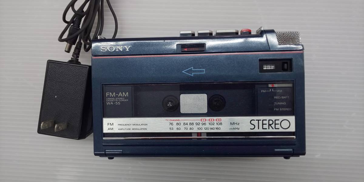 確認用 ぬいぐるみ レア SONY ラジカセ WA-55 レトロ！難あり品 カセットデッキ オーディオ機器