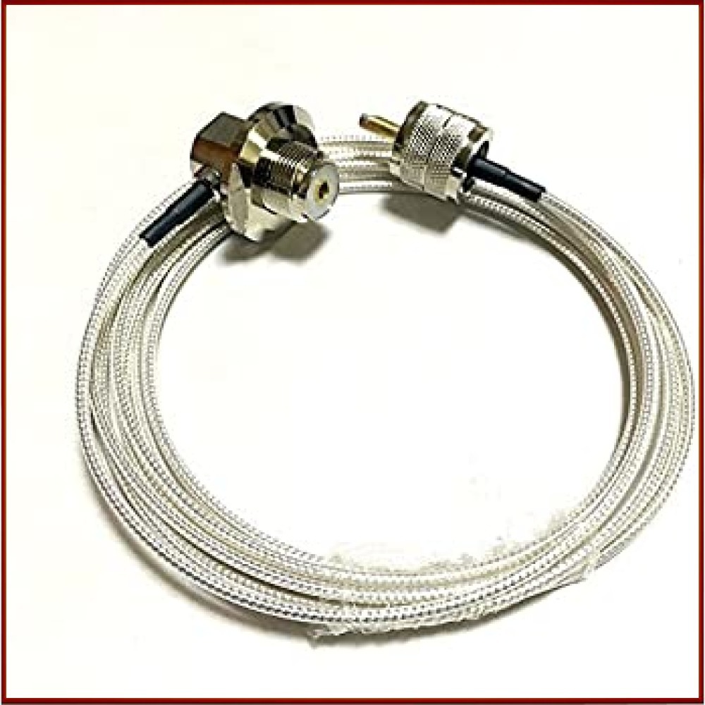 15m 低損失 テフロン 同軸 ケーブル1m 3m 5m 8m 10m 15m 20m 30m RG 316 銀メッキ ML-