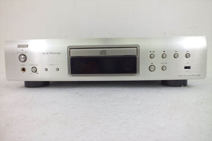 □DENON CDプレーヤー DCD-755SE オーディオ機器 CDデッキ デノン