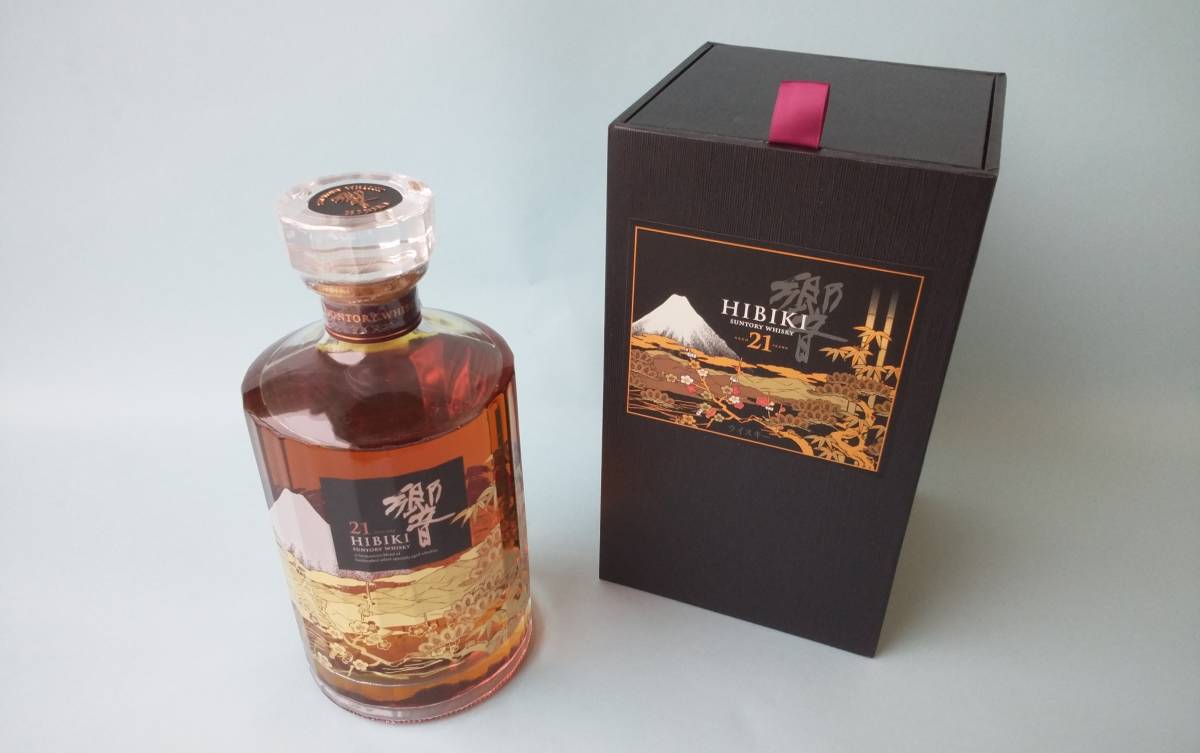 サントリー・SUNTORY】 「響21年」 限定意匠ボトル ”花鳥風月