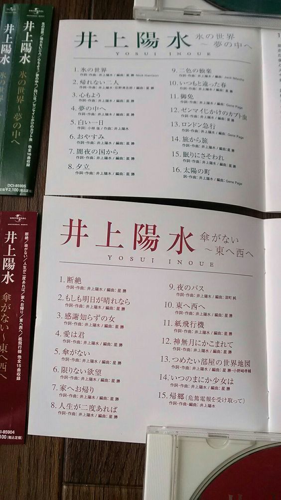 井上陽水　傘がない～東へ西へ　//　氷の世界～夢の中へ　２枚セット　中古CD 送料込み価格_4