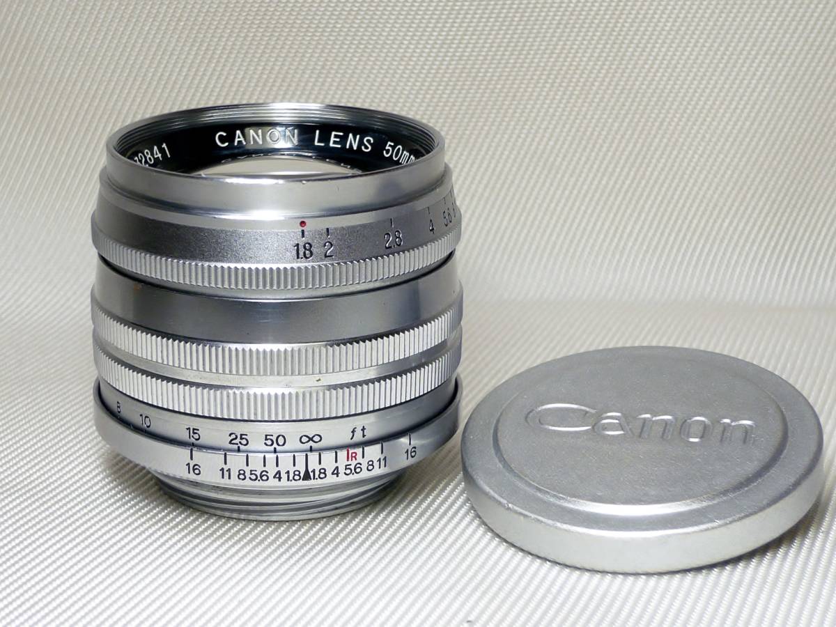 Lマウント ☆CANON50mm F1．8 ☆キヤノン Canon キャノン
