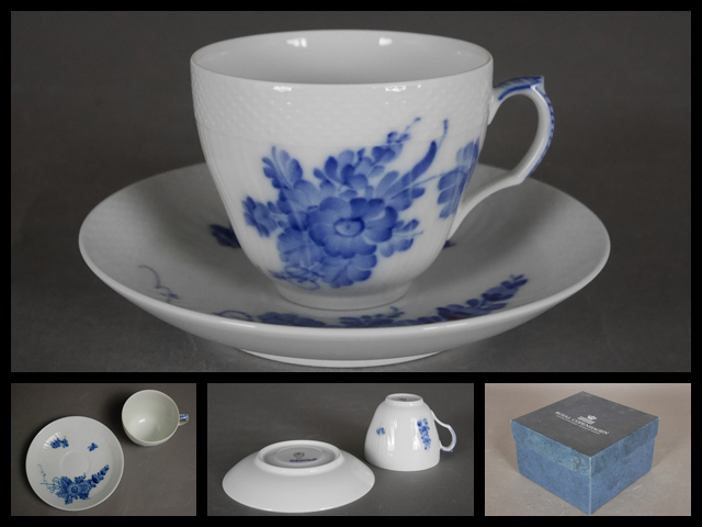 高品質，得価 ロイヤルコペンハーゲン Royal Copenhagen ブルーフラワーカーブ Blue Flower Curved カップ＆ソーサー 栞 箱付 デンマーク(ロイヤルコペンハーゲン)｜売買されたオークション情報、yahooの商品情報を ロイヤルコペンハーゲン