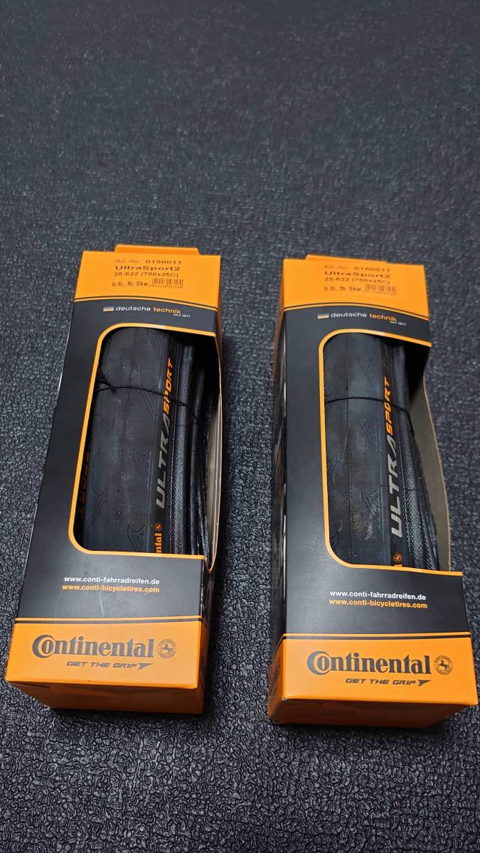 赤字超特価，新品 Continental UltraSport2 700X25C 2本セット(700C（クリンチャー、WO）)｜売買されたオークション情報、yahooの商品情報をアーカイブ公開 - オークファン タイヤ