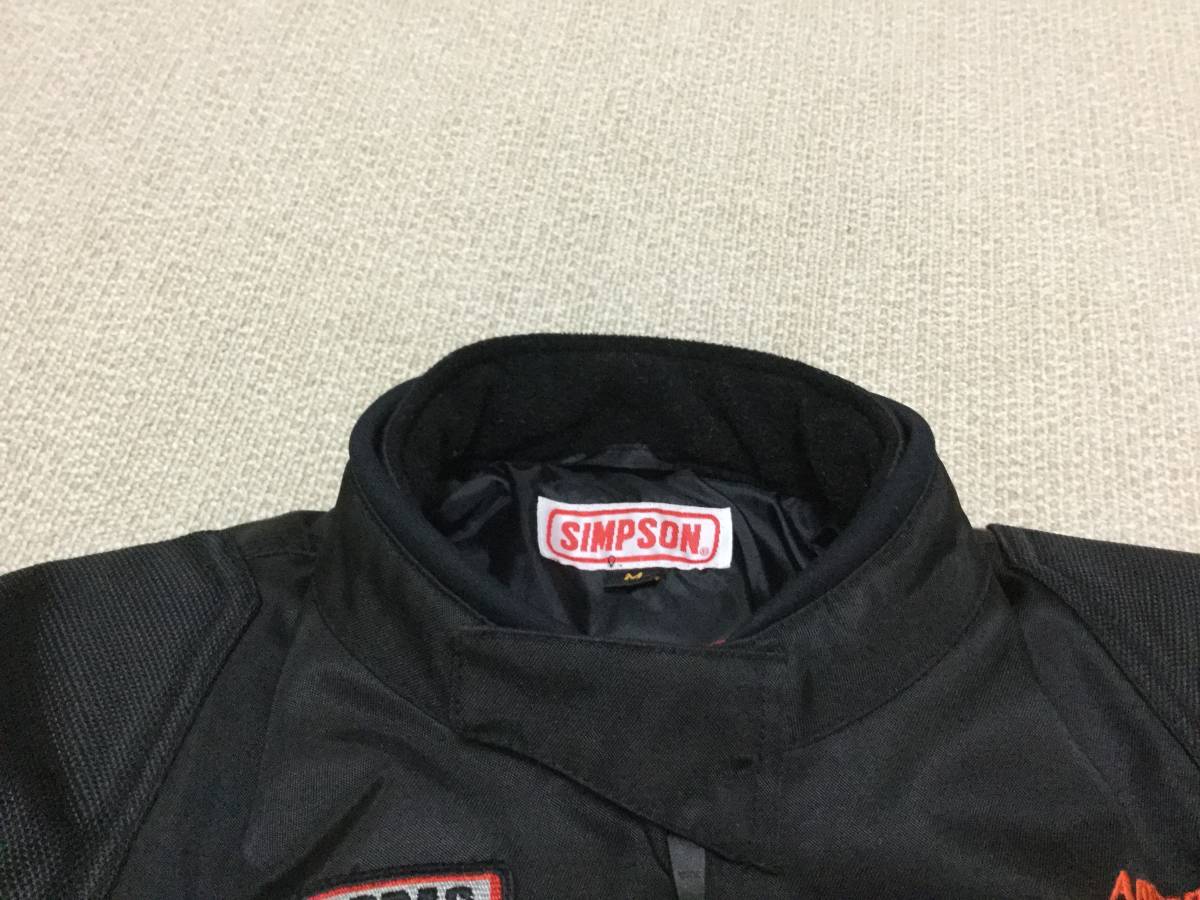 シンプソン] ナイロンジャケット シルバー SJ-5132 4L BLACK⁄RED SJ
