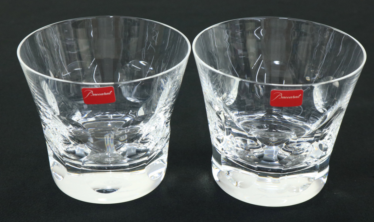 ベルーガ Baccarat バカラ ペア ロックグラス タンブラー 箱付き 