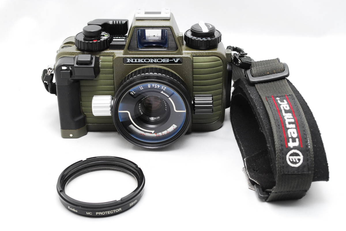 カメラ 希少 Nikon NIKONOS-V モスグリーン 水中カメラ フィルムカメラ