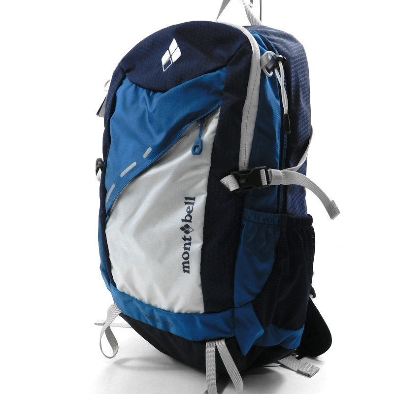  mont-bell モンベル 定価1万 LINEA 20 高耐久ナイロン レインカバー内蔵 バックパック リュックサック A16S091 青紺&times;灰 019 bus0717f(バックパック)｜売買されたオークション情報、yahooの商品情報を バックパック