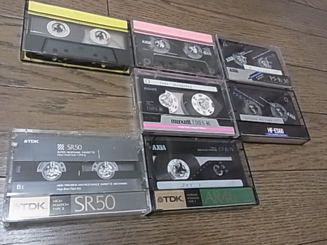 音楽録音済テープ　ハイポジション　Cro2　計7本　すべて爪有_1