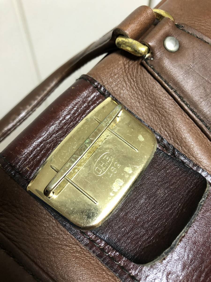 初期 絶版ビンテージ PORTER SOFTISH LINE 本革レザードクターズバッグ