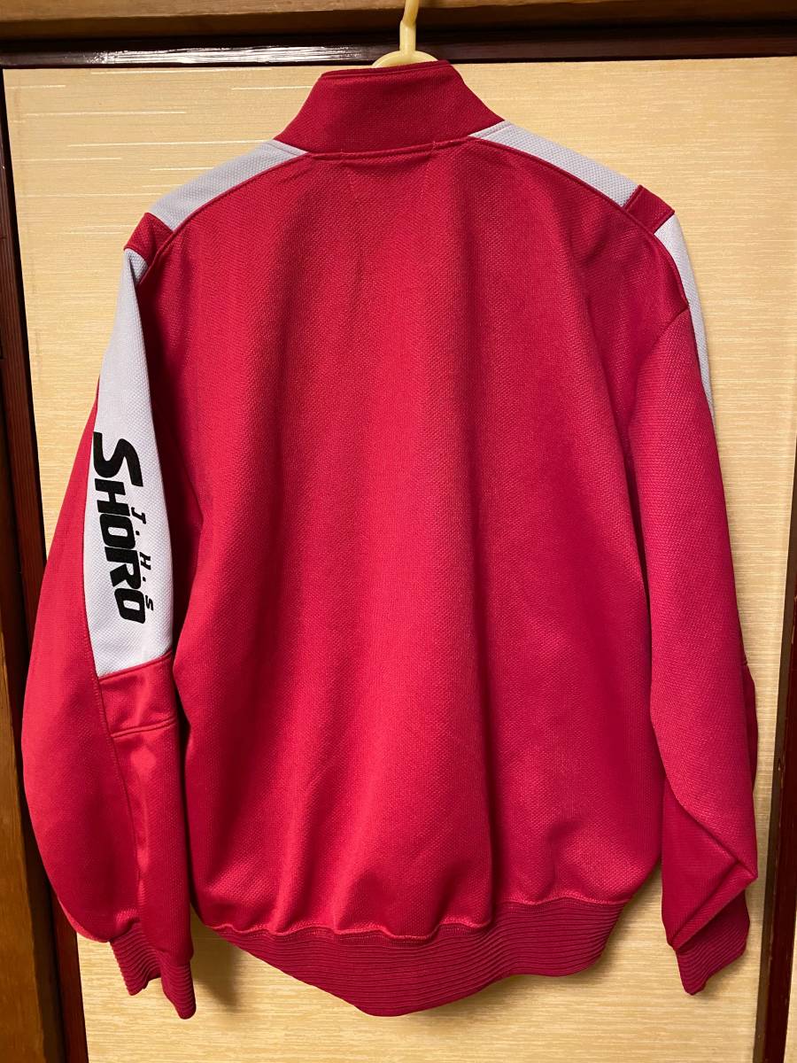 【廃盤】DERBYstar 中学校ジャージ上下セット 160 赤灰黒 新品未使用品_2