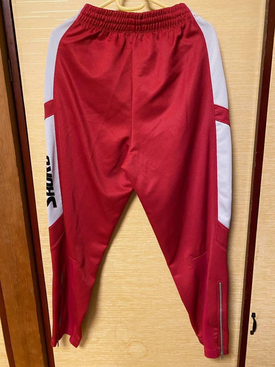 【廃盤】DERBYstar 中学校ジャージ上下セット 160 赤灰黒 新品未使用品_4