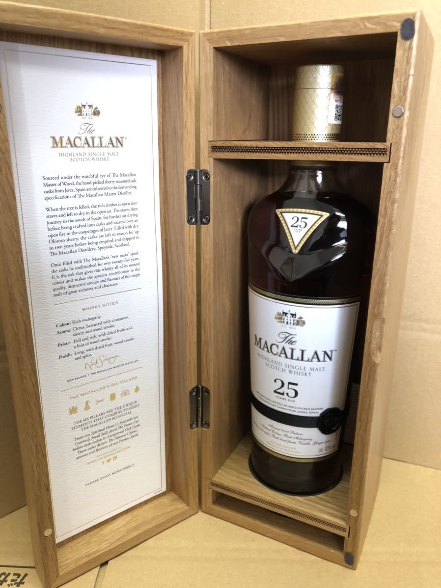 未開栓】The MACALLAN ザ・マッカラン 25年 シェリーオークカスク 2018