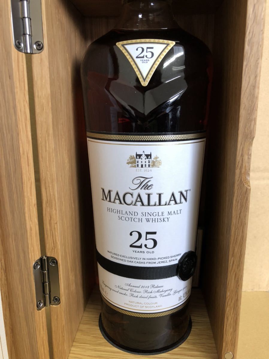 未開栓】The MACALLAN ザ・マッカラン 25年 シェリーオークカスク 2018