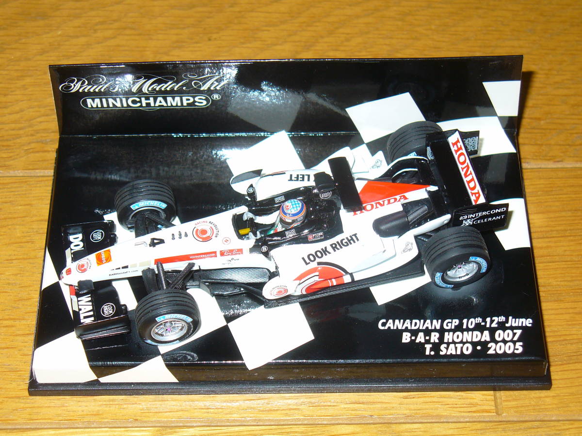 1/43 BARホンダ BAR007 佐藤琢磨 2005 カナダGP仕様 ミニチャンプス 