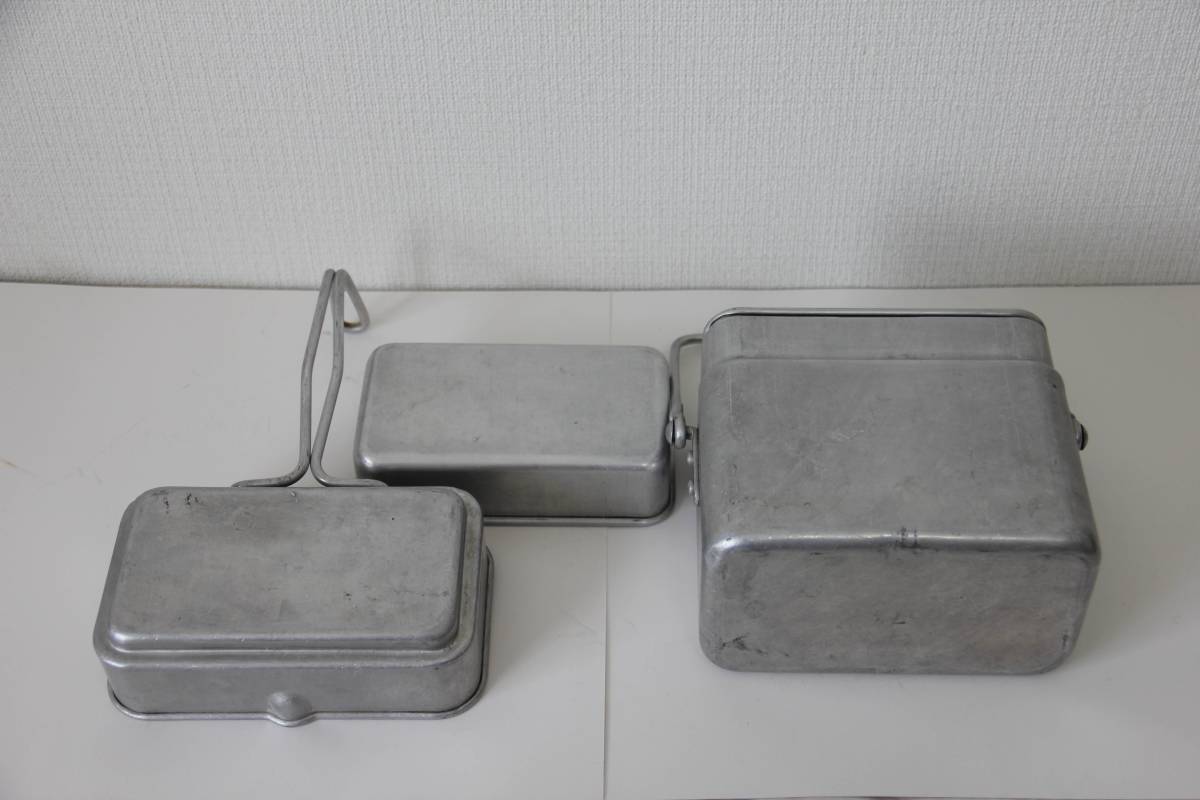 フランス軍 メスキット デッドストック アルミ ラージ | M39 おかづの遊び場 仏軍 &frasl; 飯盒 EE566UN フランス軍まとめ メスキット（飯盒）とか - -フランス軍メスキット(クッカー)の