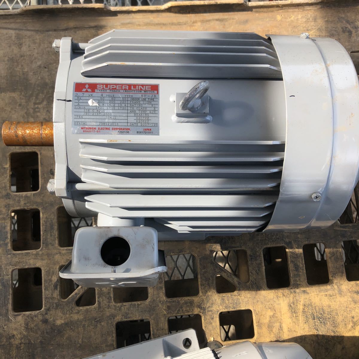 MITSUBISHI SUPER LINE モーター3.7kw.4P 200V 品(その他)｜売買されたオークション情報、yahooの商品情報をアーカイブ公開 - オークファン その他