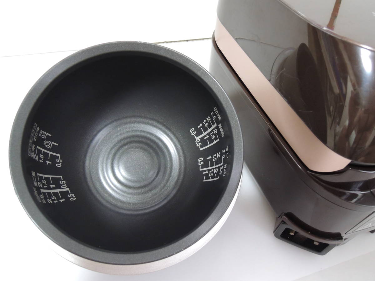 TOSHIBA 東芝 RC-4ZPJＩＨジャー炊飯器 備長炭かまど本羽釜 グランブラウン ２．５合炊き_5