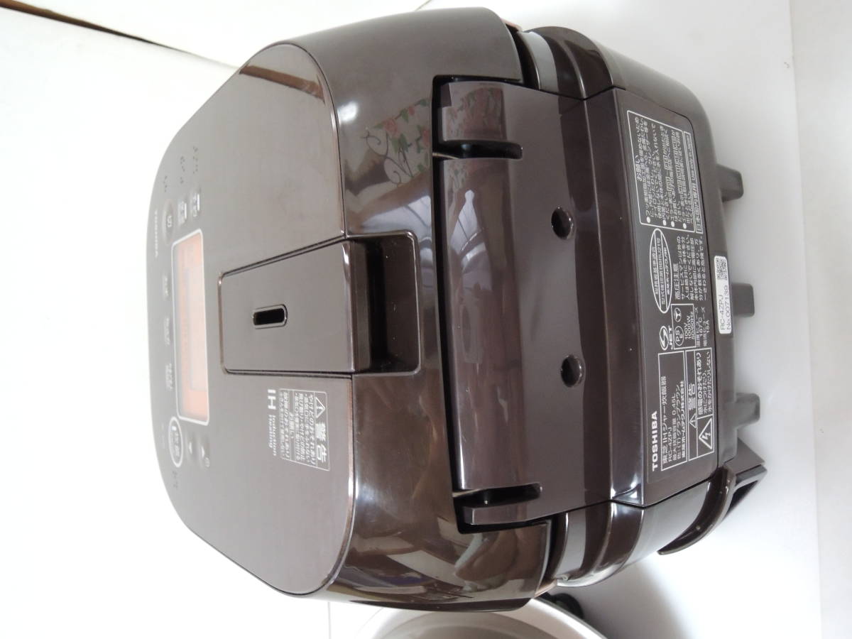 TOSHIBA 東芝 RC-4ZPJＩＨジャー炊飯器 備長炭かまど本羽釜 グランブラウン ２．５合炊き_7