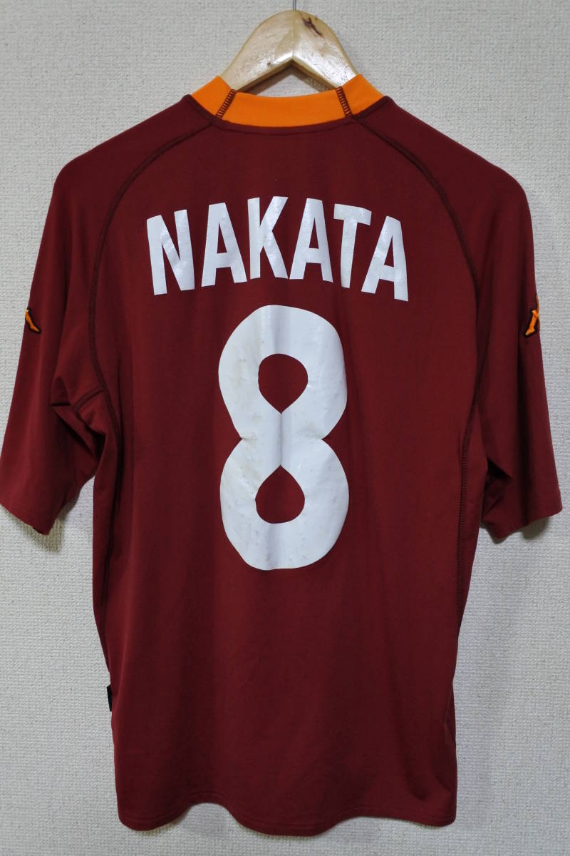 爆買い，最新作 00/01 ASローマ #8 中田英寿 Kappa カッパ ユニフォーム size S-M 1st ホーム イタリア製 NAKATA セリエA 2000-2001(セリエA)｜売買されたオークション情報、yahooの商品情報をアーカイブ公開 - オークファ ユニフォーム