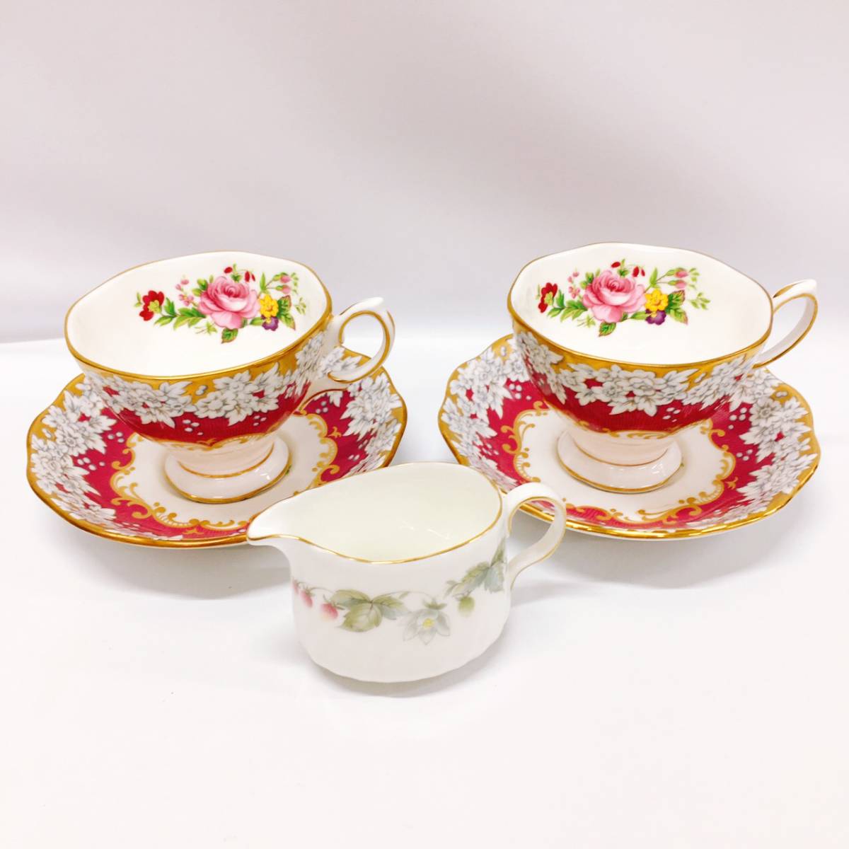 新作登場，爆買い ROYAL ALBERT カップ ソーサー 2客／MINTON ミルクポット おまとめ ロイヤル アルバート ペア／ミントン／バラ 薔薇／カップ(ロイヤルアルバート)｜売買されたオークション情報、yahooの商品情報 ロイヤルアルバート