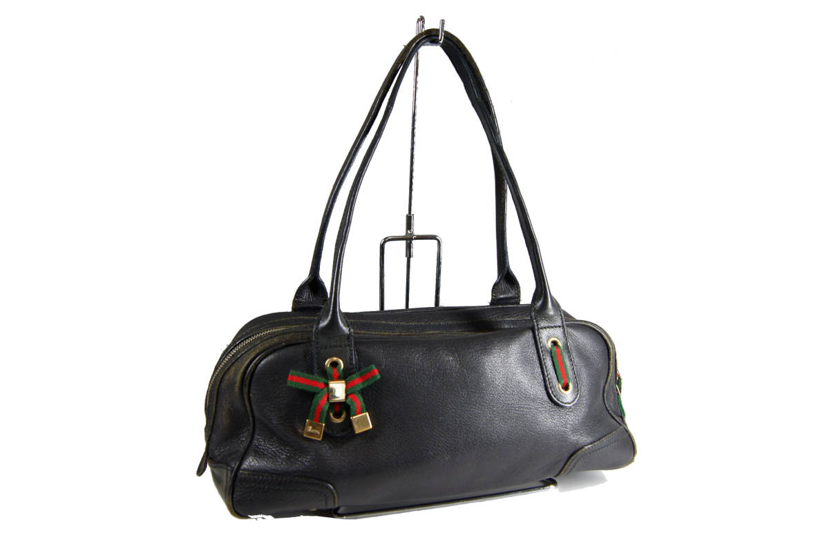グッチ GUCCI プリンシー シェリーライン ボウリング バッグ 鞄 161720 
