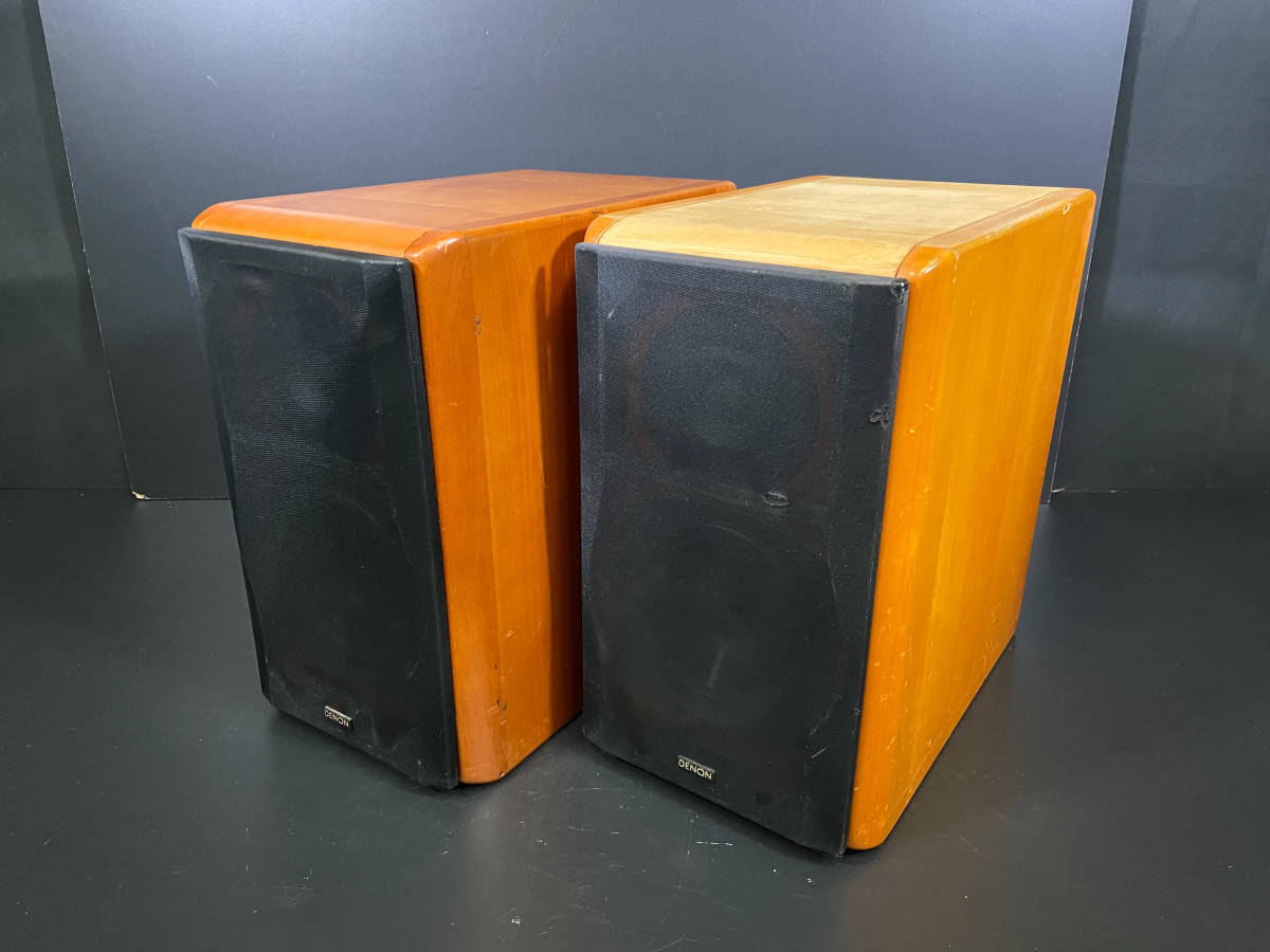 DENON デノン 2ウェイ スピーカー 木目 ブックシェルフ SC-E727R ペア