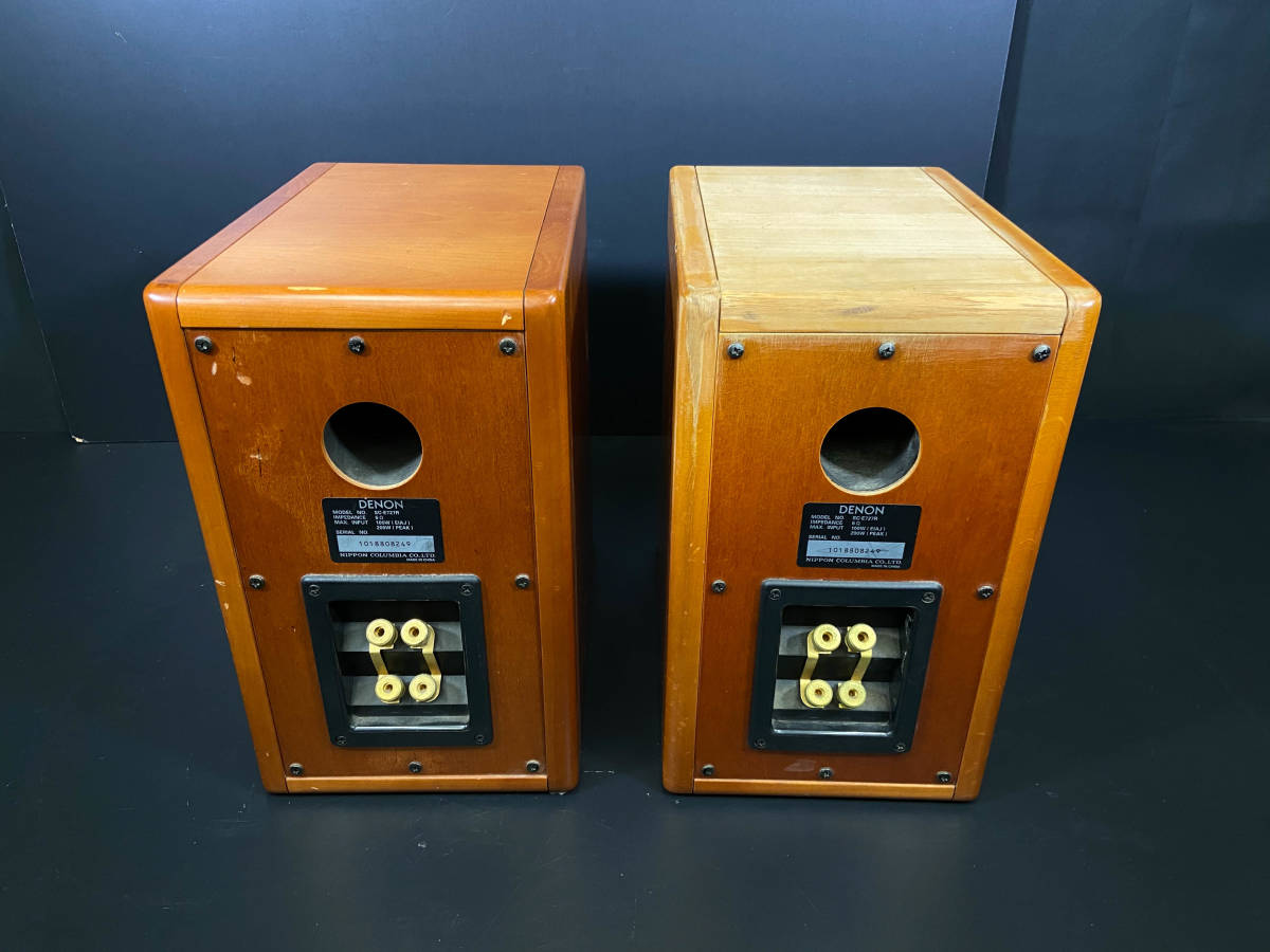 DENON デノン 2ウェイ スピーカー 木目 ブックシェルフ SC-E727R ペア