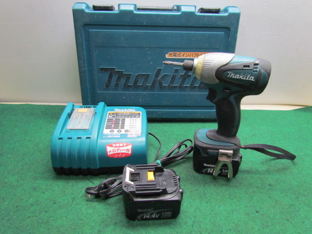 限定セール，人気セール マキタ 14.4V充電式インパクトドライバ TD130D バッテリ2個 充電器(本体)｜売買されたオークション情報、yahooの商品情報をアーカイブ公開 - オークファン インパクトドライバ