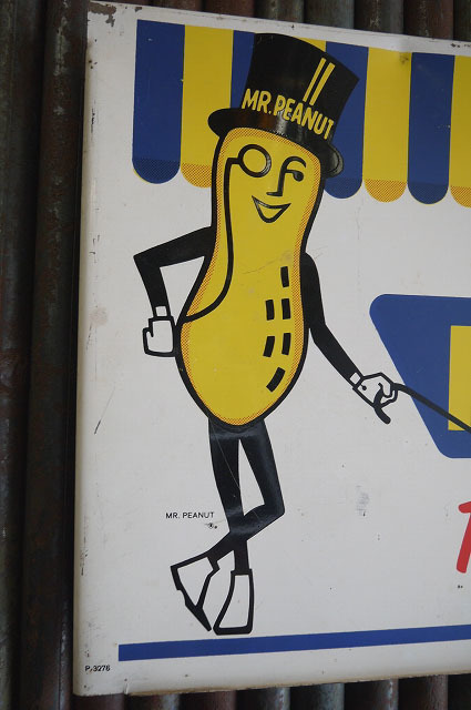 Planters ミスターピーナッツ Sign Peanut ( アメリカ Mr. Vintage Nut