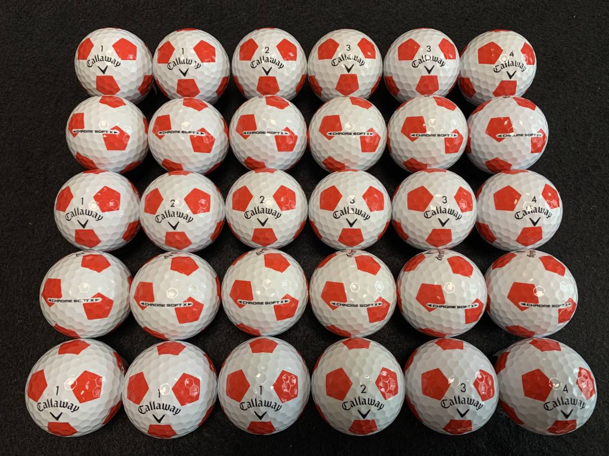 【低価，新品】 ランク ロストボール 2018モデルCallaway CHROME SOFT X TRUVIS キャロウェイ クロムソフトX トゥルービスボール レッド(30個～)｜売買されたオークション情報、yahooの商品情報をアーカイブ公開 - オー ボール