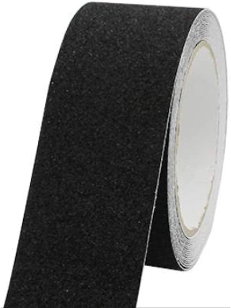 滑り止めテープ 15m x 50mm 屋内 屋外 耐水 鉱物粒子 (黒)_1