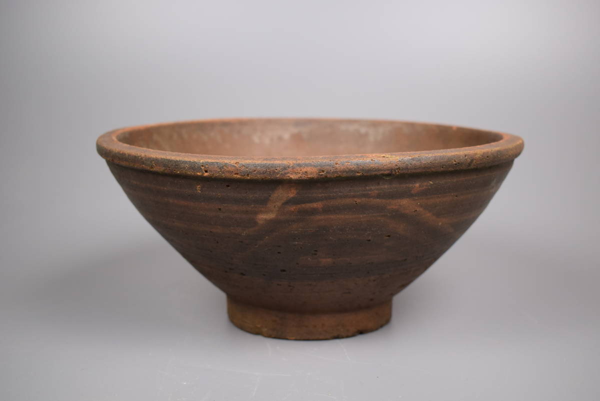 【松】江戸期　古唐津　刷毛目鉢　弓野系唐津　水指　5000円～売り切り　(991)