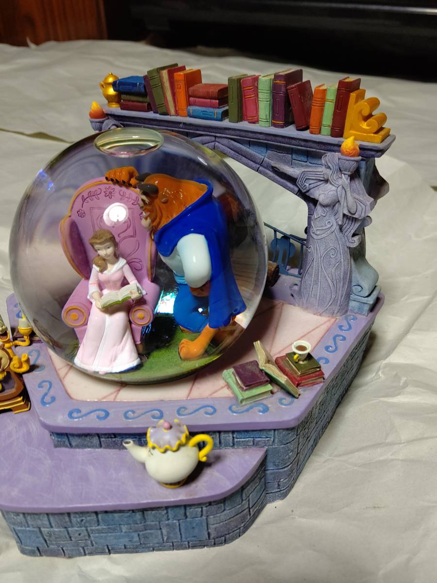 美女と野獣 スノードーム ディズニー ベル オルゴール スノーグローブ
