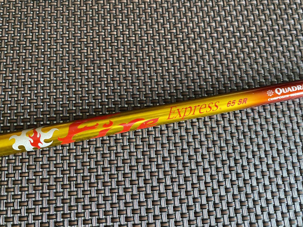 クアドラ Fire Express 65-Sシャフトのみ テーラーメイド 1W スリーブ