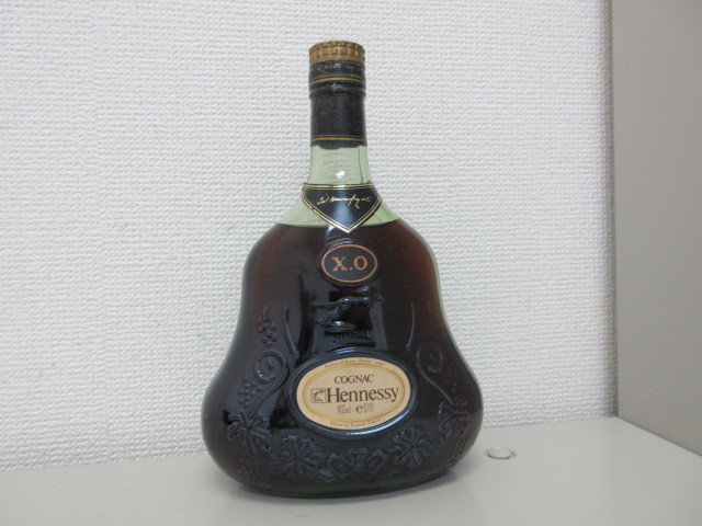 未開栓・古酒】Hennessy ヘネシー XO グリーンボトル 金キャップ