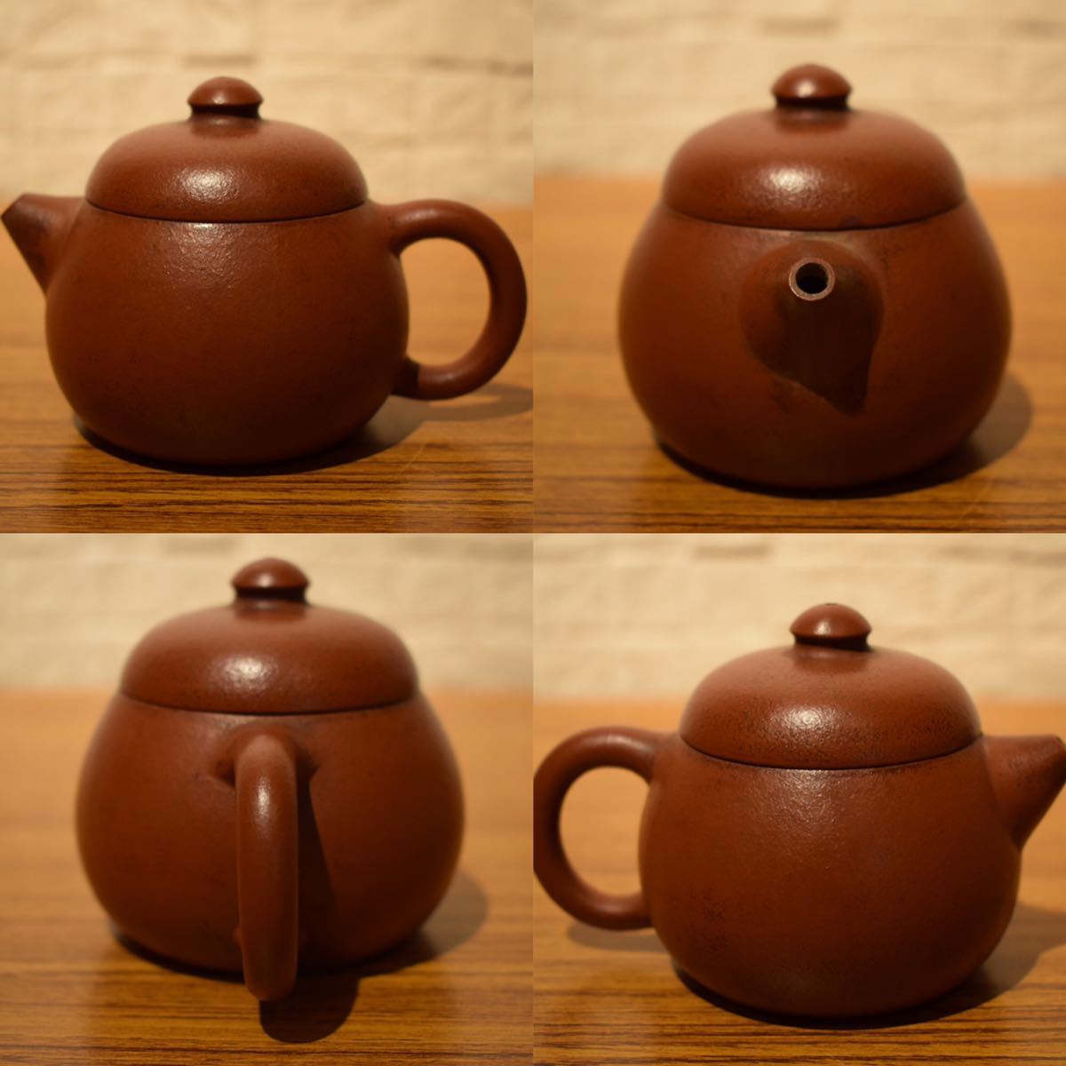 GE】S157【旧家蔵出し品】時代 朱泥急須 /煎茶道具 紫砂 茶注 茶壷