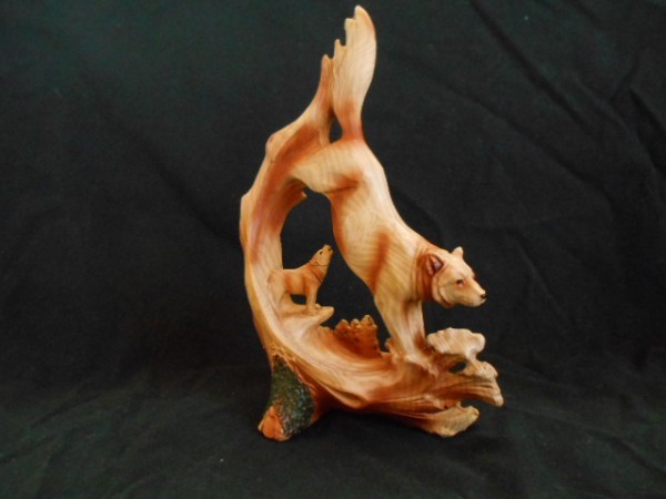 送料無料！お買い得【新品・１点のみ】オオカミ★置物★フィギュア★彫刻★狼フォギュア★ウルフ_1