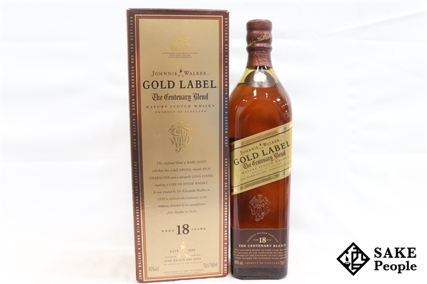 激安大特価，お買い得 1円 ジョニーウォーカー ゴールドラベル 18年 750ml 40% 箱 スコッチ(スコッチ)｜売買されたオークション情報、yahooの商品情報をアーカイブ公開 - オークファン スコッチ