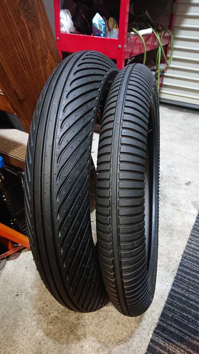中古前後セット!ダンロップ◎KR189・KR389. 110/70R17. 140/65R17