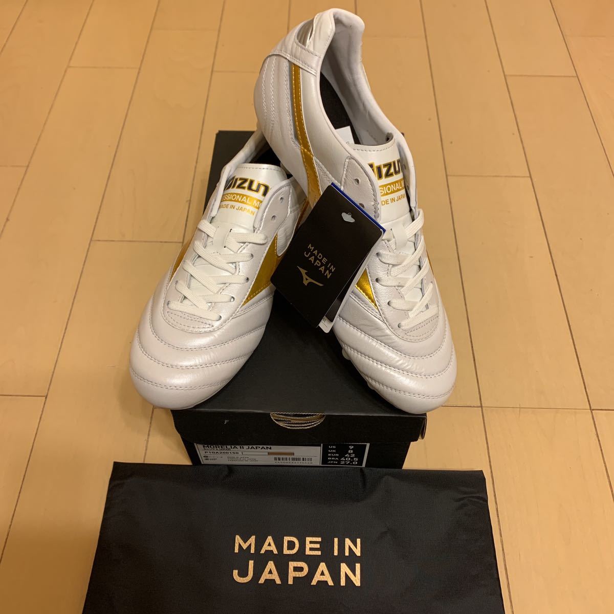  ミズノ モレリア 2 JAPAN 26.0 サッカースパイク 日本代表 W杯 オリンピック(26.0cm)｜売買されたオークション情報、yahooの商品情報をアーカイブ公開 - オークファン シューズ