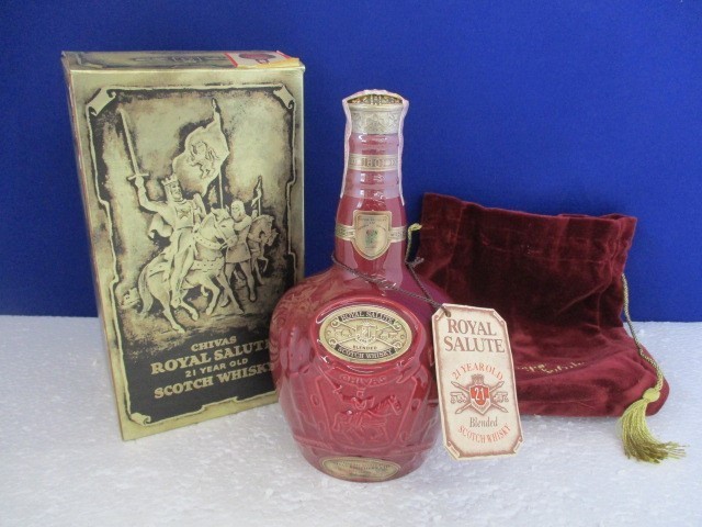 SALUTE 21年 ROYAL ロイヤル シーバス ロイヤルサルート 古酒 OLD 陶器