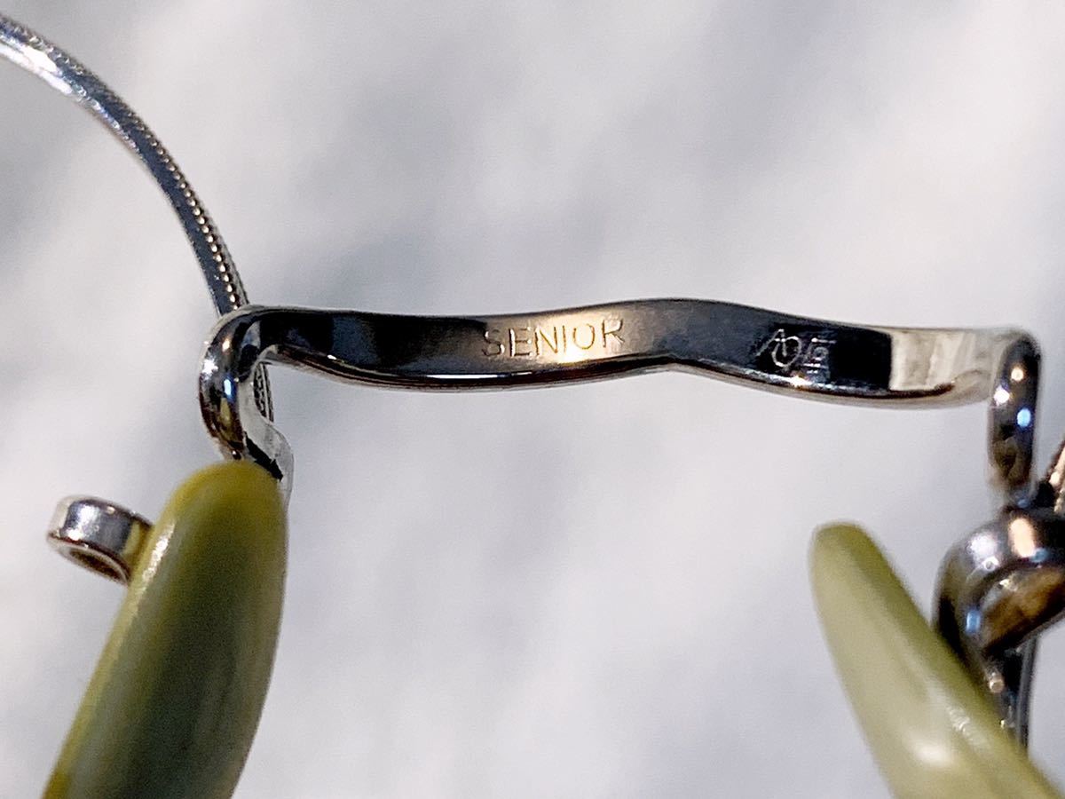 30's American optical “SENIOR” round frame【ヴィンテージ