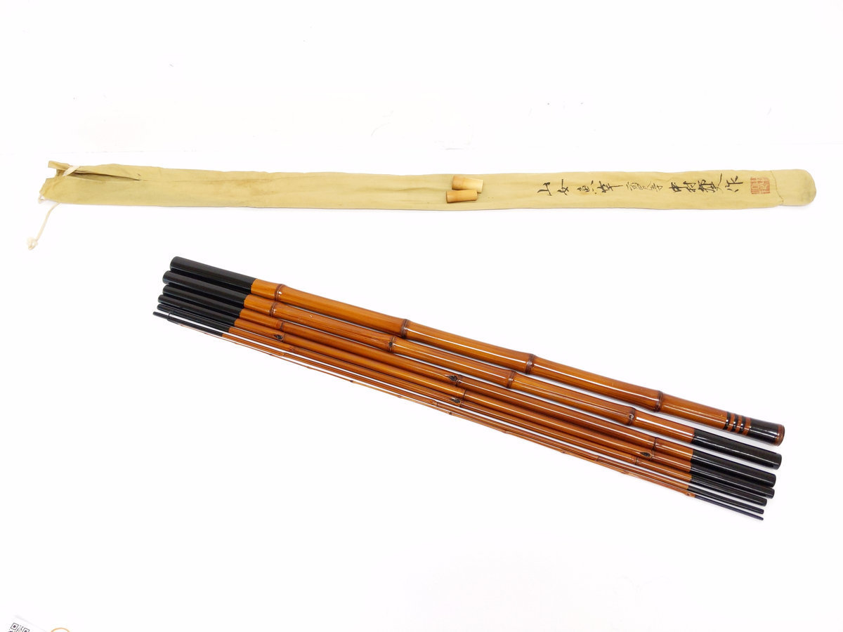 全国無料，SALE 中村邦夫 作 山女魚 ヤマメ 和竿 7本継 二間四尺五寸 全長約510cm 注(その他)｜売買されたオークション情報、yahooの商品情報をアーカイブ公開 - オークファン 渓流竿