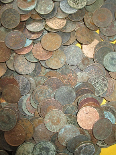 ☆桐1銭青銅貨《500枚》 並下～劣品 【公式通販】