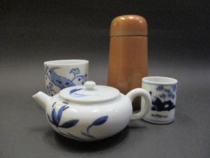 【伝統美】本山和泉 造 備前燒 煎茶器 摘み 宝瓶 湯冷まし 煎茶道具 急須 煎茶 染付 山のYahoo!オークション(旧ヤフオク!)の相場・価格を見る