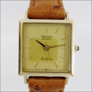 美品】◇セイコー◇ 金 / K10 強 / 6P ダイヤモンド / エクセリーヌ 