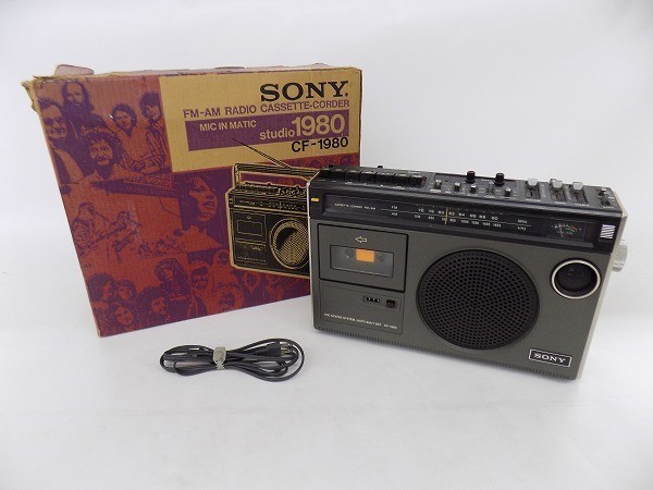 X904-N10-855 通電確認済 SONY ソニー ラジオカセットプレーヤー CF